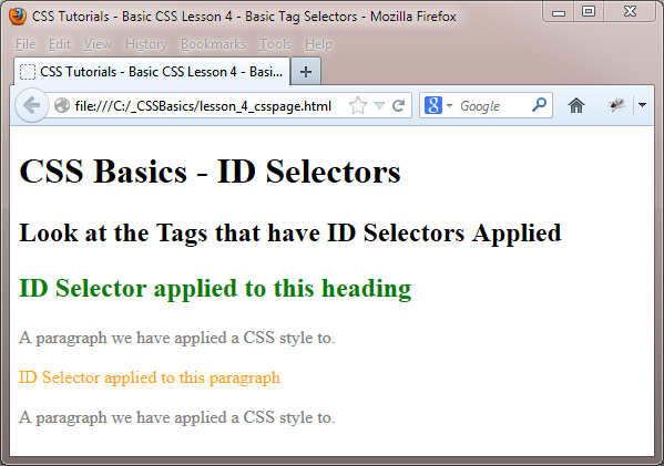 basic selectors review2 basic selectors review2