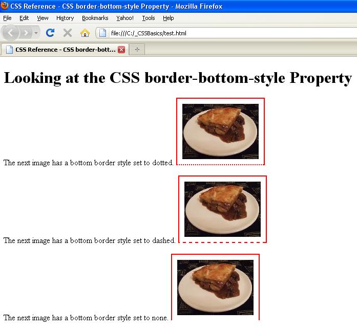 border bottom style border bottom style