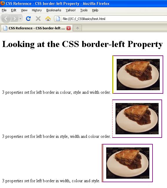 border left border left