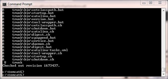 Checkout tomcat6 trunk from subversion Checkout tomcat6 trunk from subversion