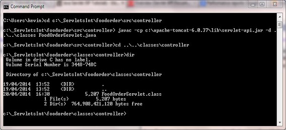 compile FoodOrderServlet class compile FoodOrderServlet class