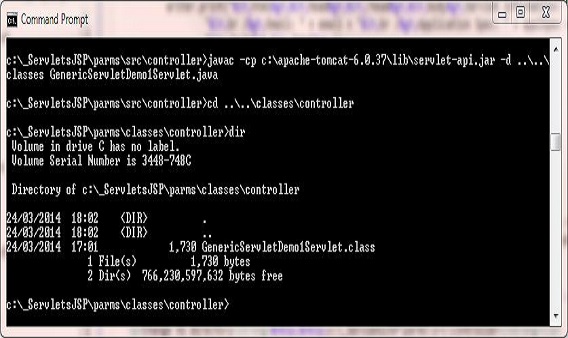 compile GenericServletDemo1Servlet class compile GenericServletDemo1Servlet class