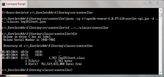 compile ImplFilter1 class compile ImplFilter1 class