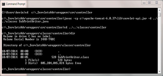 compile SubPrintWriter class compile SubPrintWriter class