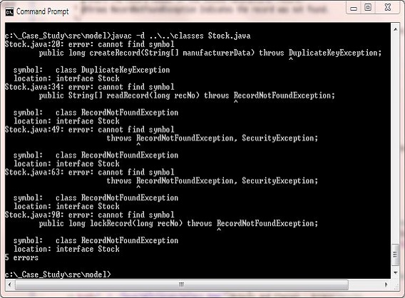 compile Stock interface compile Stock interface