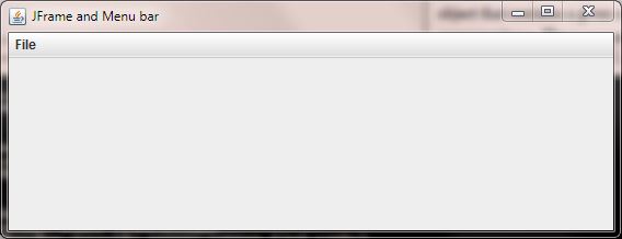 Frame Menu bar Frame Menu bar