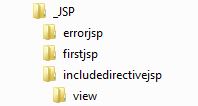 error JSP directory structure error JSP directory structure