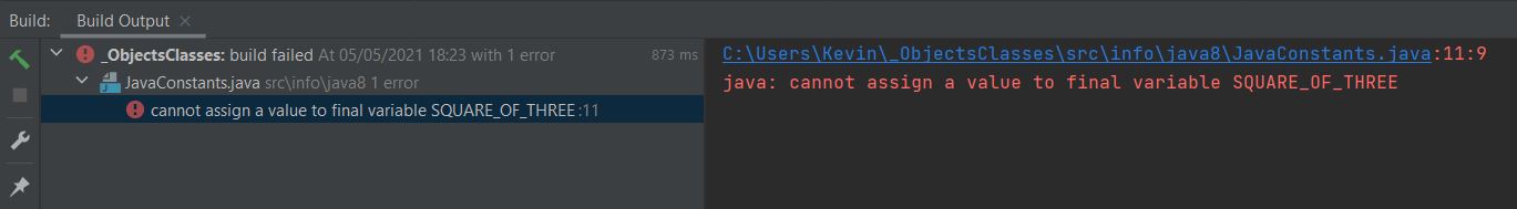 run java constants2 run java constants2