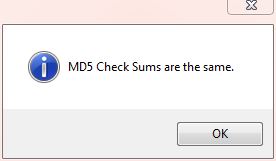 MD5 compare MD5 compare