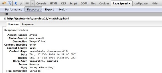HTTP response headers HTTP response headers
