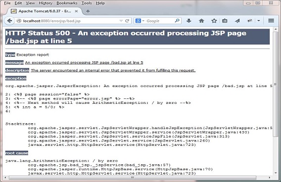 Run bad JSP Run bad JSP