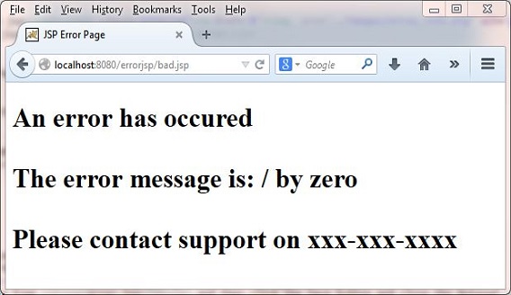 run error JSP run error JSP
