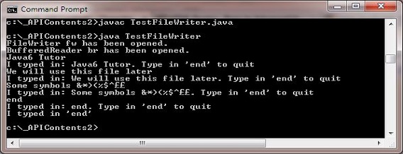 run test filewriter run test filewriter