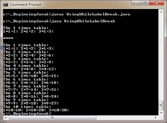 run while using label break run while using label break