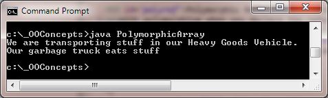 run Polymorphic Array run Polymorphic Array