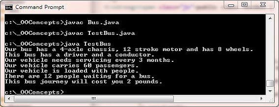 run Bus class implementation run Bus class implementation