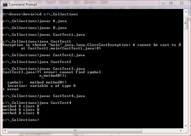 run Test casts run Test casts