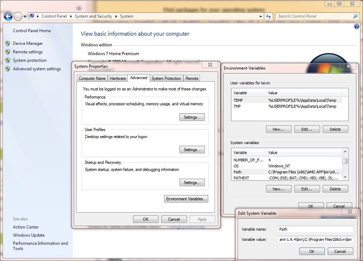subversion environment settings subversion environment settings
