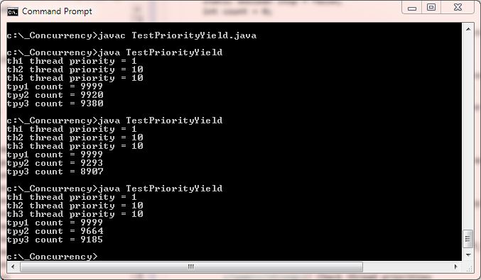 test yield method test yield method