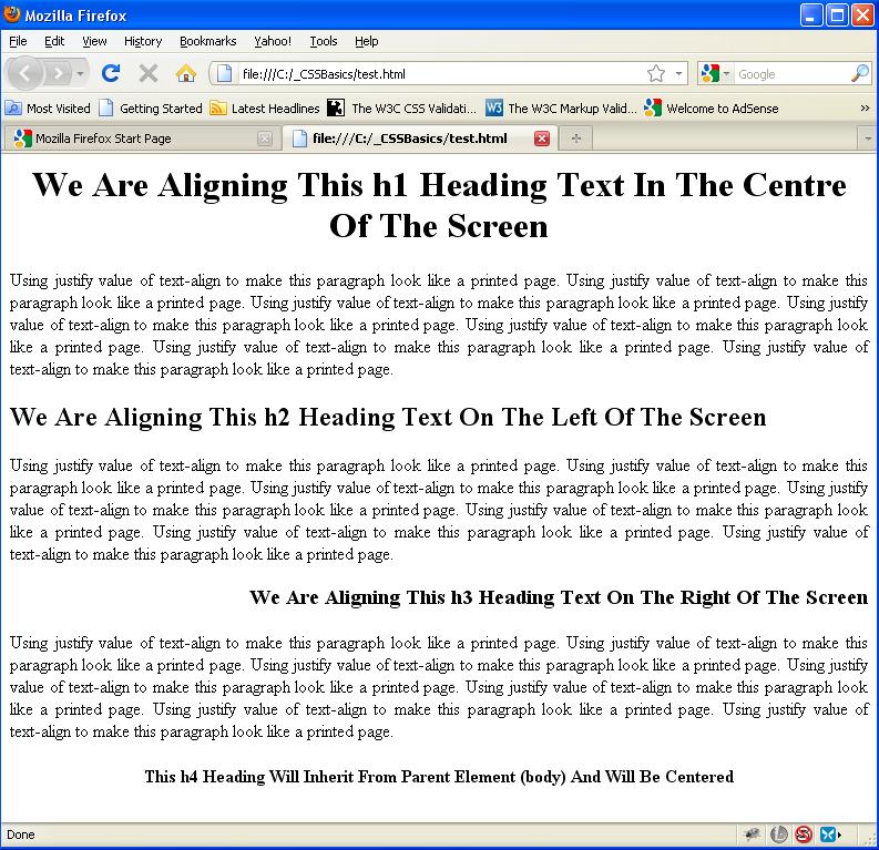 text-align text-align