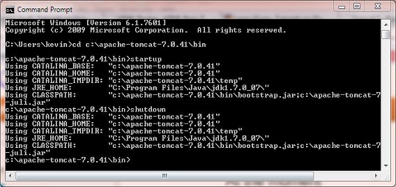Tomcat7 shutdown Tomcat7 shutdown
