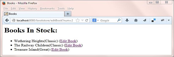 Updated BookStoreServlet List Updated BookStoreServlet List