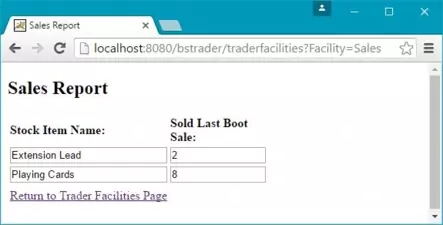 bstrader sales report