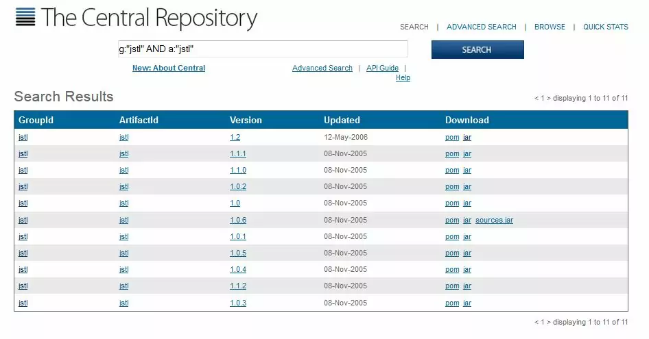 Download JSTL JAR