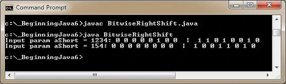 run bitwise right shift run bitwise right shift