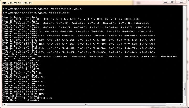 run nested for run nested for