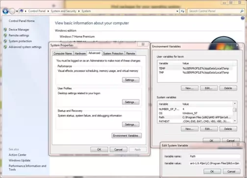 subversion environment settings subversion environment settings